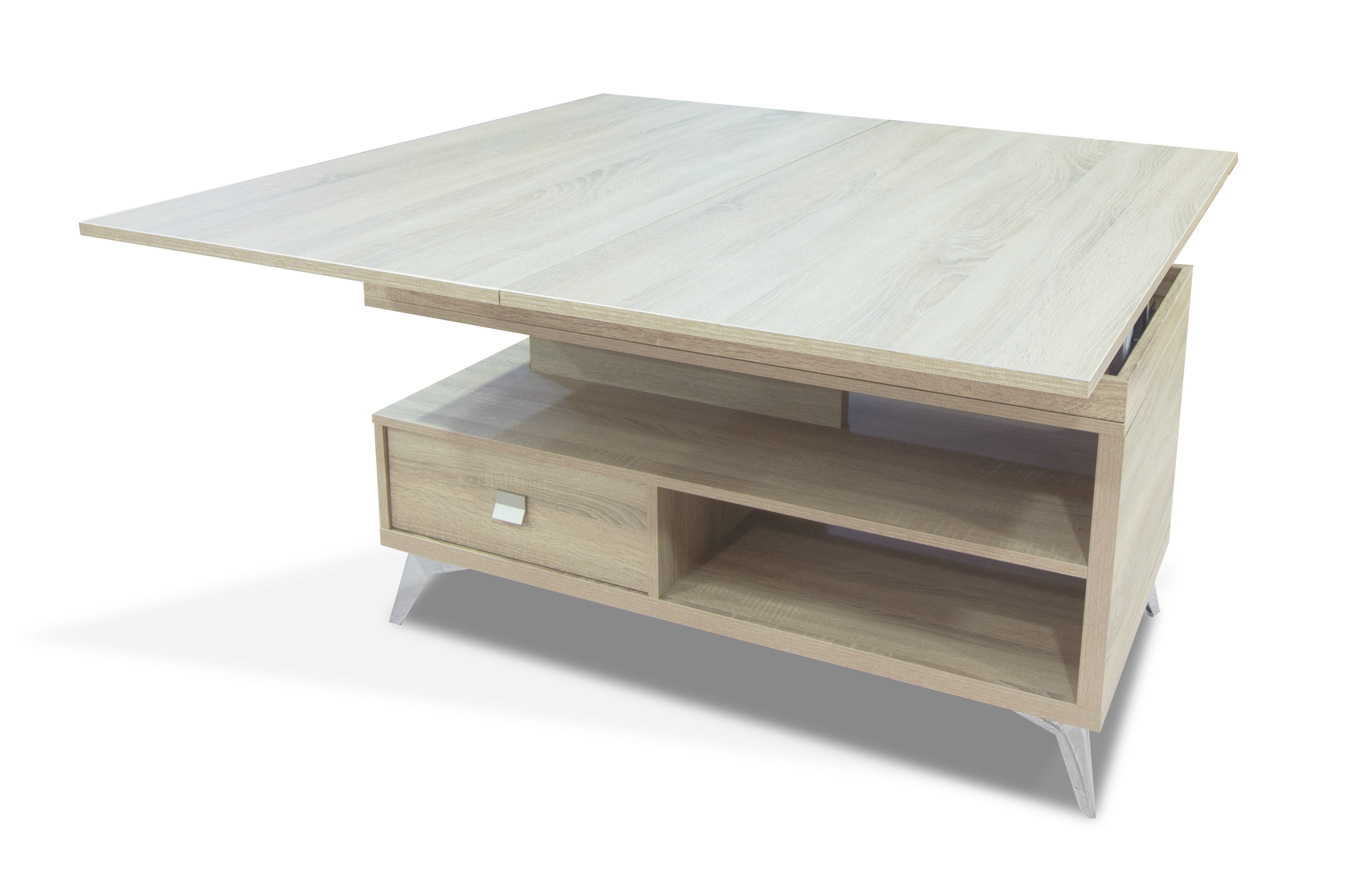 Mesa De Centro Elevable Con Patas En Roble Cambrian | Rapimueble