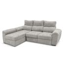 sofa chaiselongue 3 plazas beige gris tierra