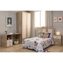 dormitorio juvenil roble moderno