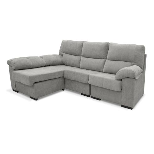 sofa 3 plazas reversible color gris beige comodo economico
