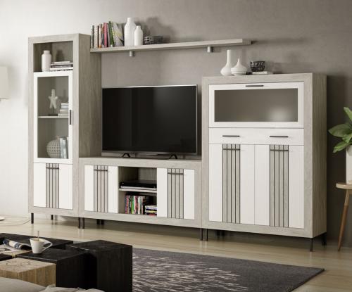 composicion salon blanco gris moderno