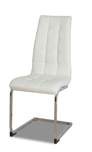 sillas muebles de salon asiento tapizado en blanco