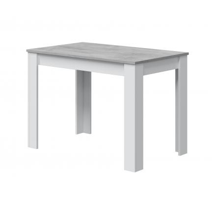 Mesa De Comedor En Blanco Artik Y Cemento | Rapimueble