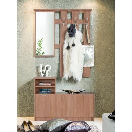 Mueble recibidor best sale zapatero perchero